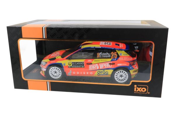 Škoda Fabia Rally2, No.22, Rallye Monte Carlo, Solberg, rallye Monte Carlo 2024 1:43 IXO | Sběratelské modely aut