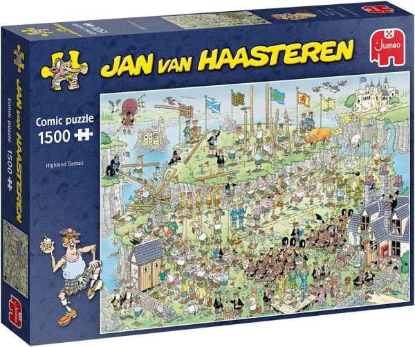 JMB19088 - Puzzle comique 1500 pièces JAN van HAASTEREN Jeu des Highlands - 1