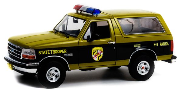 GREEN19113 - FORD Bronco 1996 Patrouille de POLICE - 1