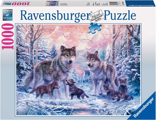 RAV191468 - Puzzle 1000 Pièces Loups arctiques - 1