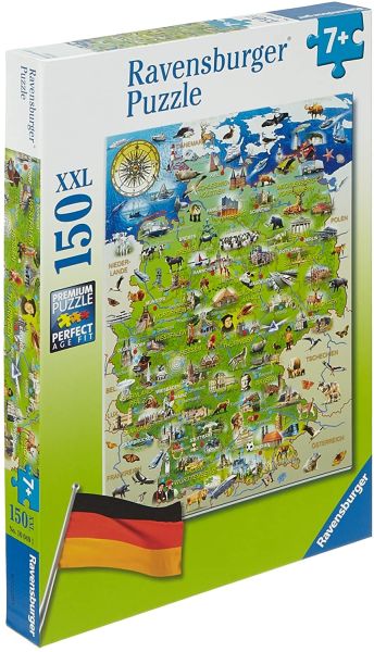 RAV100491 - Puzzle 150 Pièces Ma Carte d'Allemagne - 1