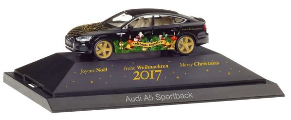 HER102117 - AUDI A5 Sportback HERPA Noël 2017 - 1