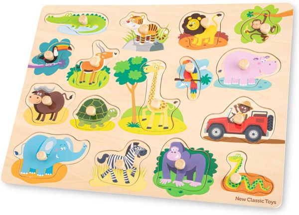 NCT10441 - Puzzle 17 pièces Safari en bois - 1