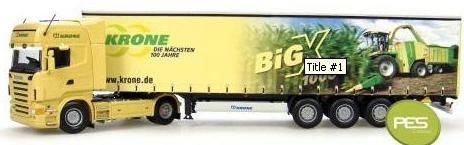 UH5603 - SCANIA R 580 Avec remorque 3 Essieux KRONE BIG X1000 - 1
