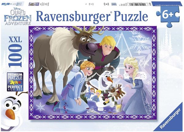RAV107308 - Puzzle 100 Pièces LA REINE DES NEIGES – La famille est une tradition - 1