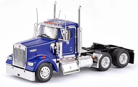 TON11006 - KENWORTH W900 DC 6x4 Bleu Ech:1/53 - 1