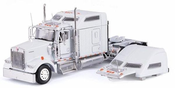TON131021 - KENWORTH W900 6x4 Blanc Avec 2 toits Ech:1/53 - 1