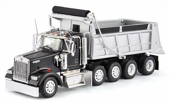 TON110153 - KENWORTH W900 10x4 Benne Noir Ech:1/53 - 1