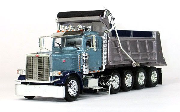 TON11015402 - PETERBILT 388 Benne 10x4 Bleu Ech:1/53 - 1