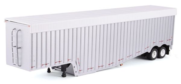 TON120103 - Remorque  2 Essieux bachée Blanc Ech:1/53 - 1