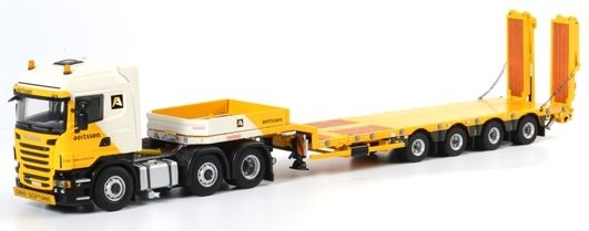 WSI01-1246 - SCANIA R Highline 6x4 Avec remorque porte Engins NOOTEBOOM 4 Essieux AERTSSEN - 1