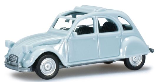 HER020824-004 - CITROEN 2 CV Cabriolet Bleu clair Ech:1/87 - 1