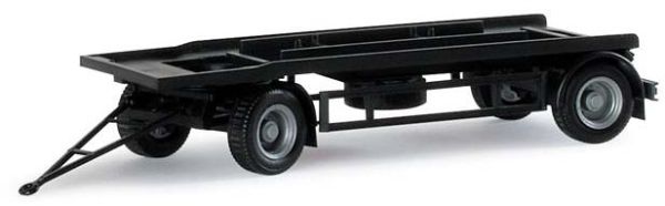 HER076289 - Remorque pour container Noire Ech:1/87 - 1