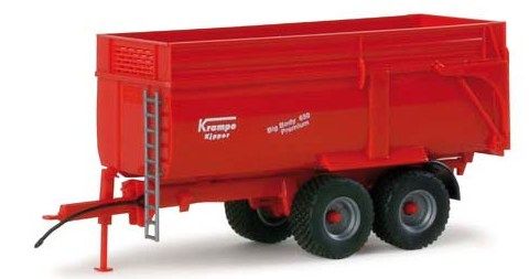 HER076340 - Remorque KRAMPE 2 Essieux Ech:1/87 - 1