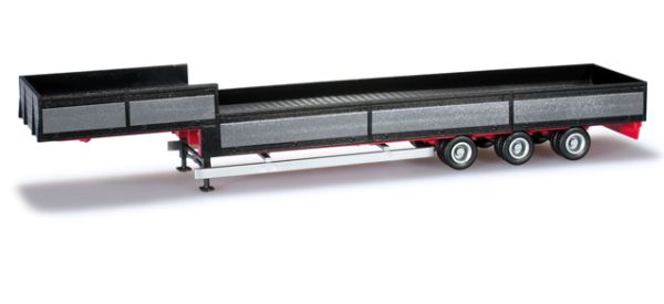 HER076531-002 - Remorque 3 Essieux JUMBO Noir Ech:1/87 - 1