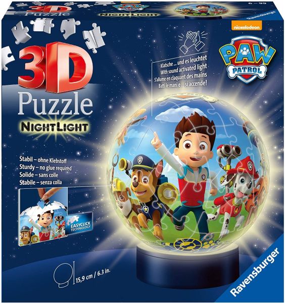 Puzzle 3D veilleuse 72 Pièces PAT PATROUILLE