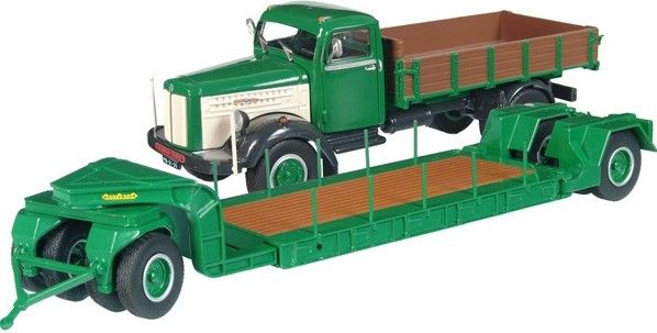 NZG629 - SCANIA L60 Benne avec Porte Engins 2 Essieux NOOTEBOOM - 1