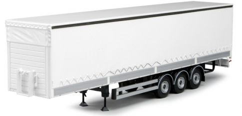 TEK63506 - Remorque 3 Essieux bachée Avec ridelles 