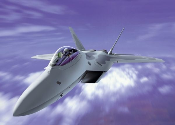 ITA1207 - Avion de chasse F-22 Raptor à assembler et à peindre - 1