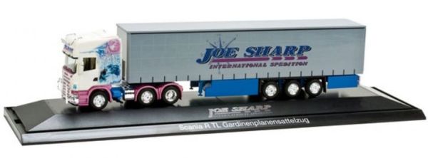 HER121361 - SCANIA R TL 6x2 avec remorque 3 Essieux JOE SHARP - 1