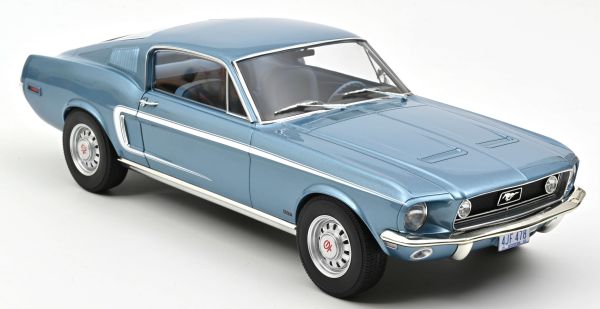 NOREV122703 - FORD Mustang Fastback GT 1968 Bleue métallisé - 1