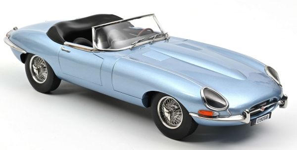 NOREV122722 - JAGUAR E-Type Cabriolet 1962 Bleue métallisé - 1