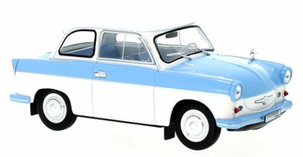 WBXWB124091 - TRABANT P50  Blanche et Bleue clair - 1