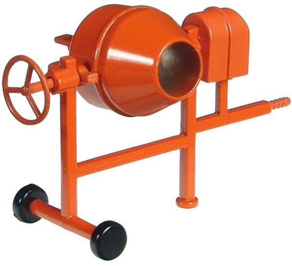 NZG506/2165 - Bétonnière orange en miniature pour diorama longueur 4cm - 1