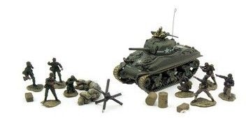 FOV85424 - U.S M4A1 Sherman avec Soldats 