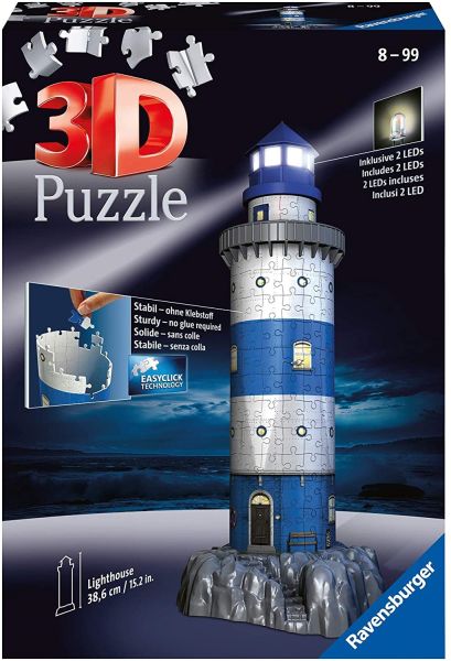 RAV125777 - Puzzle 3D 216 Pièces Phare illuminé - 1