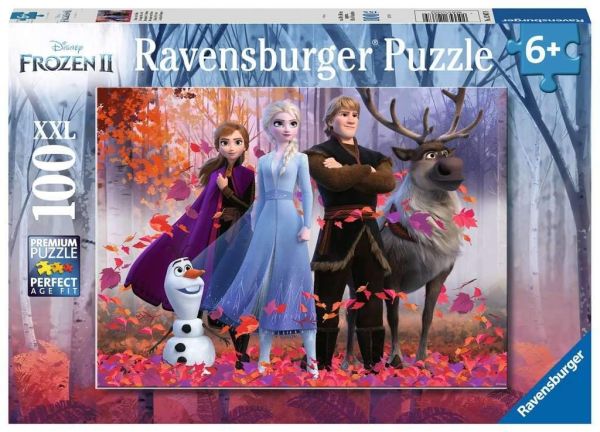 RAV128679 - Puzzle 100 Pièces La reine des neiges – La magie de la forêt - 1