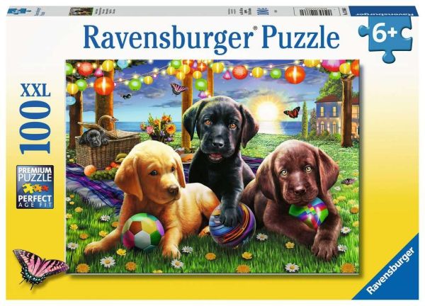 RAV128860 - Puzzle 100 Pièces Pique-nique des chiens - 1