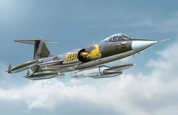 ITA1296 - Avion de chasse F-104 G Starfighter à assembler et à peindre - 1