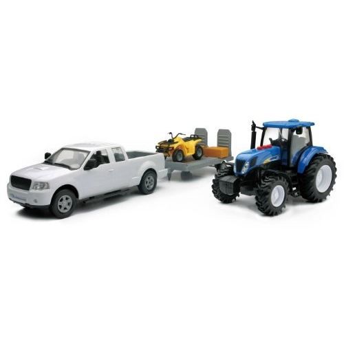 NEW01673 - NEW HOLLAND avec quad plateau et pick-up - 1