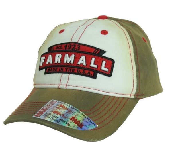 CAS12FA013-YTH - Casquette pour ado FARMALL Marron et blanche - 1