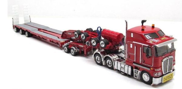 TWH09015 - KENWORTH K 200 6x4 Avec Remorque porte Engins 3 Essieux et dolly 2x8 ou 3x8 