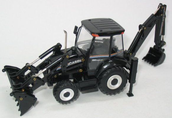 ATLC590B - Tractopelle CASE 590 SR Black Ech:1/87 - 1