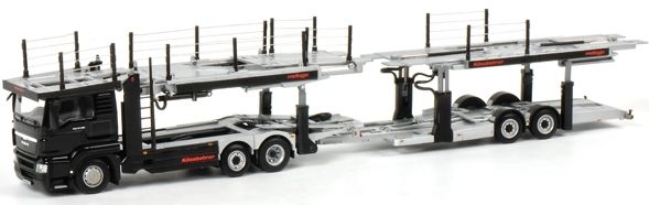 WSI04-1073 - MAN TGS L 3 Essieux Avec Remorque 2 Essieux Porte-voitures - 1