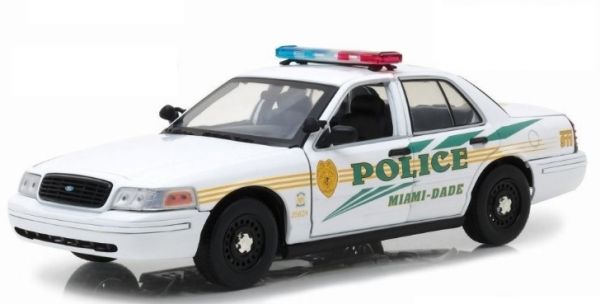GREEN13514 - FORD Crown Victoria Interceptor police Miami Dade de la série Les Experts Miami (2002-2012) - 1