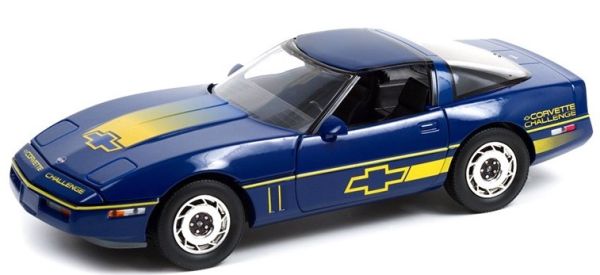 GREEN13597 - CHEVROLET CORVETTE C4 1988 Challenge Race Car Bleue et jaune - 1