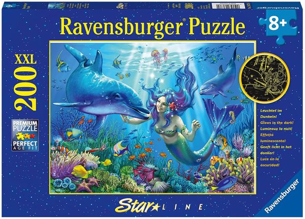 RAV136780 - Puzzle phosphorescent 200 Pièces Paradis sous-marin - 1