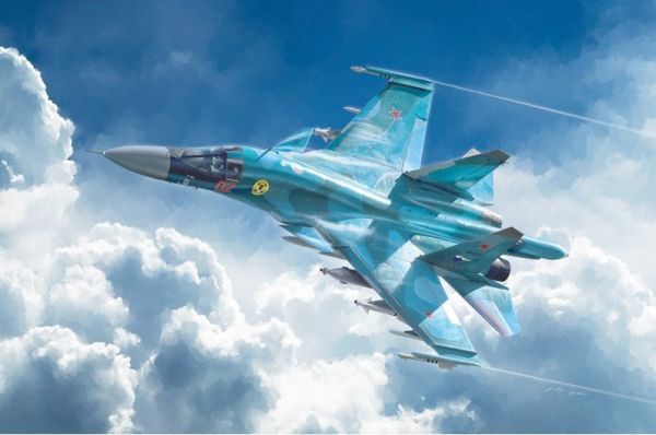 ITA1379 - Avion de chasse Sukhoi SU-34/SU-32 Fullback à assembler et à peindre - 1