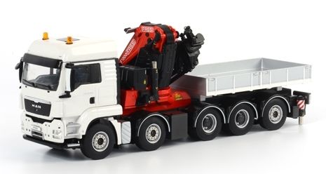 WSI04-1094 - MAN TGS LX 10x4 Avec grue de déchargement FASSI et plateau - 1