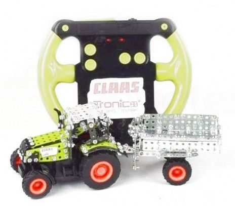 TRO09501 - CLAAS 850 Axion Avec remorque Radiocommandé 462 Piéces Ech:1/64 - 1