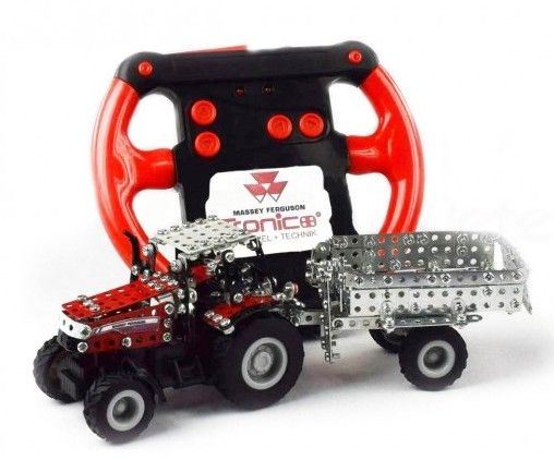 TRO09541 - MASSEY 7600 Avec remorque radiocommandé 427 Piéces Ech:1/64 - 1