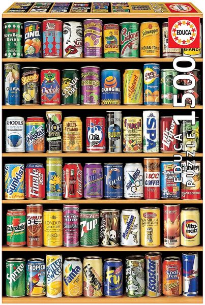 EDU14446 - Puzzle 1500 Pièces Cannettes de soda - 1