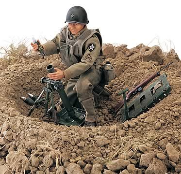 BLU21269 - US ARMY MORTAR WWII       1/6 - 1