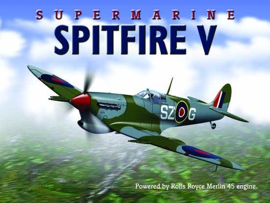 IES02P - Plaque tôlée : Spitfire V Supermarine - 1