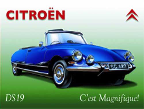IES05P - Plaque tôlée : CITROËN DS19 