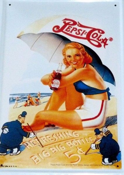 IES13P - Plaque tôlée : Pin-UP Plage 